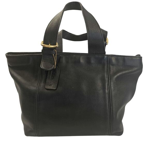 Coach 90s Vintage Waverly Soho Black Made in DR 4133 Handbag Leather Purse - Picture 1 of 16